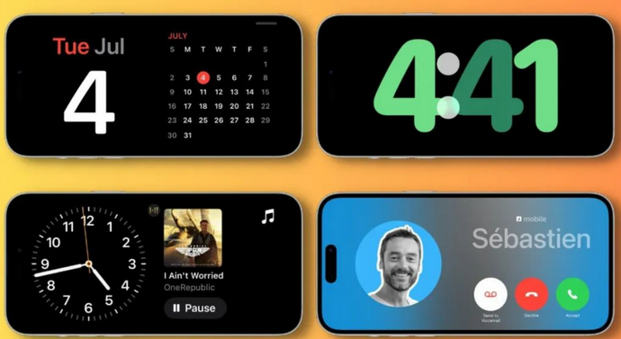 多祥镇苹果手机维修分享iOS17横屏充电待机显示有什么好处 