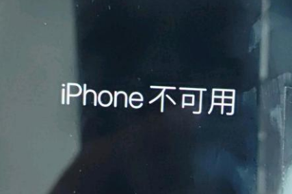 多祥镇苹果服务网点分享锁屏界面显示“iPhone 不可用”如何解决 